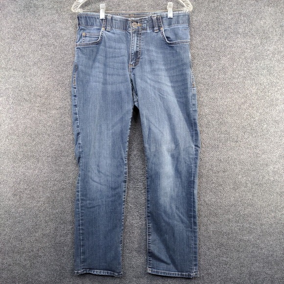 Lee Modern Series Men's Extreme Motion Straight Fit Tapered Jeans Blue 30x30 - Picture 2 of 12